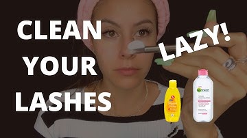 How To Clean Eyelash Extensions With Micellar Water EASY!