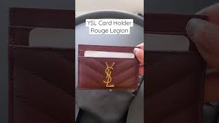 YSL Card Holder Rouge Legion #saintlaurent #ysl #luxury #unboxing #yslbag #cardholder