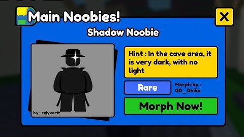How to Get Shadow Noobie - Find the Noobies Morphs Roblox