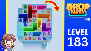 Drop Away Level 183 Solution Walkthrough