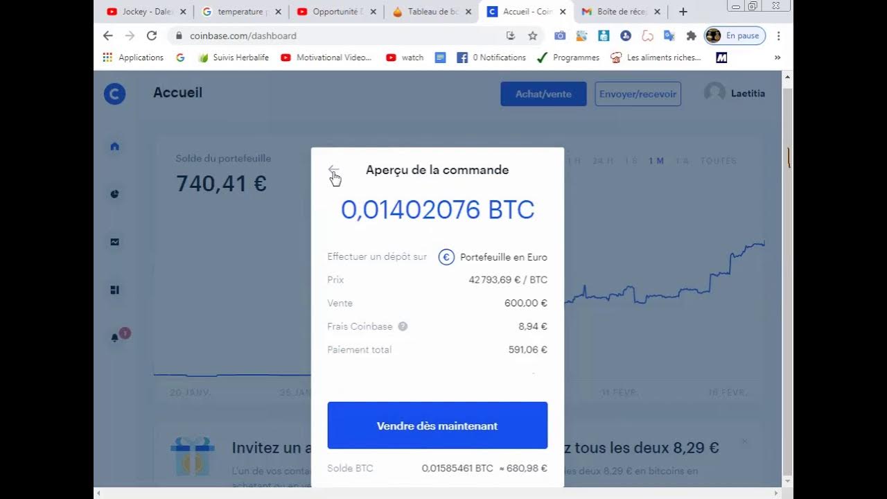 Achat, vente, envoyer ou recevoir avec Coinbase - YouTube
