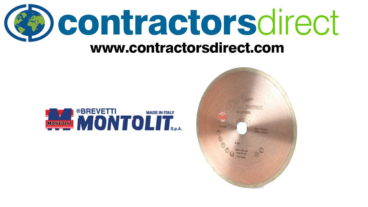 Cutting Glass Tiles with The Montolit Diamond Blade From Contractors