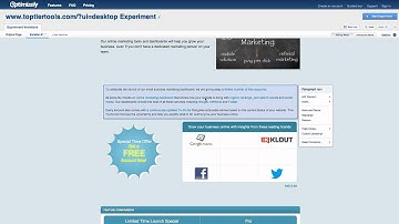 Example of using Optimizely to edit a web page.mp4