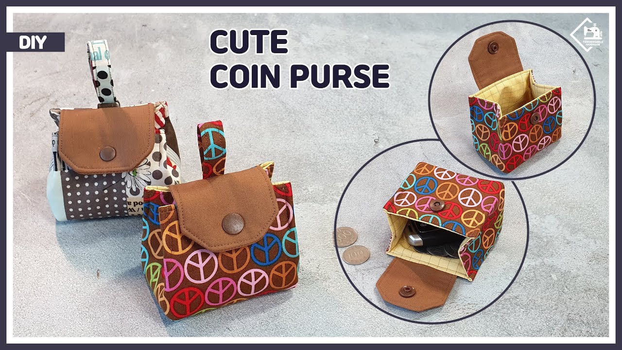 DIY Zipper Pouch / Coin Purse Tutorial  Diy pouch no zipper, Purse sewing  patterns, Coin purse tutorial