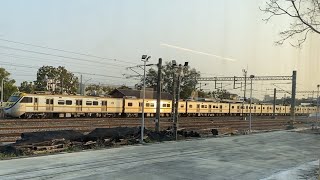 EMU800 Series (yellow face variant) Local Service 2193 passing by near Dounan Station