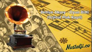 Behiye Aksoy - Oyun Bitti (Orjinal Plak Kayıt) #nostaljico Resimi