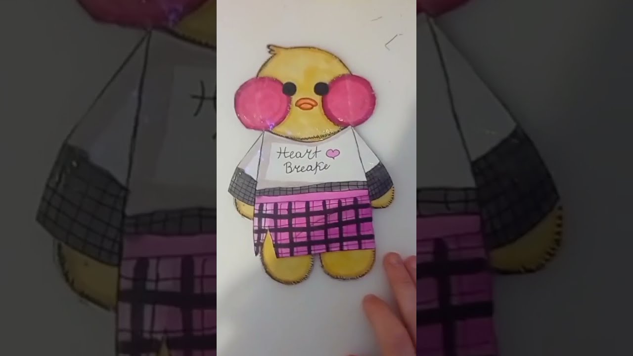 Уточка милка из бумаги