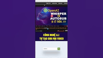 Hướng dẫn Whisper A.I tự động tạo sub mọi ngôn ngữ video #whisper #shorts