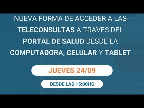 Nueva forma de acceder a las teleconsultas desde la computadora, celular o tablet.⁣⁣⁣