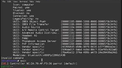 bluetoothctl - command-line bluetooth manager