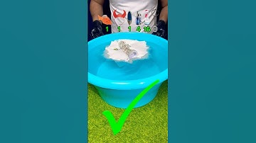 GUESS HOW MANY TISSUE PAPER IT TOOKS! #experiment #satisfying #asmr#youtubeshorts#shortsfeed