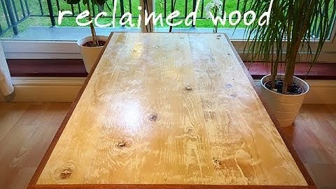 DIY rustic reclaimed wood coffee table part 1. Making the table top