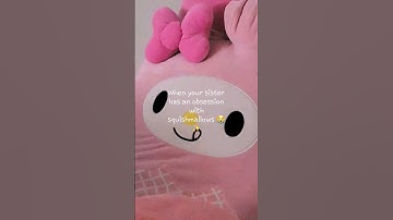 when your sister is obsessed with squishmallows ✨️ 😭 #fyp #shorts #squishmallows