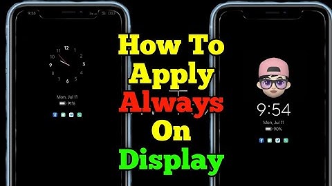 How To Apply Always On Display In Any Android Devices ??