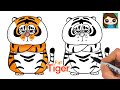 How to Draw Fat Tiger | Bu2ma