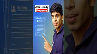 Resume बनाने का सबसे Smart तरीका 😱#Shorts #AIResume #JobTips