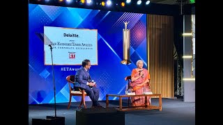 Smt Nirmala Sitharaman's session at The Economic Times Awards for Corporate Excellence 2023