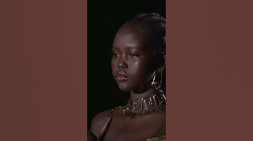 Adut Akech for Versace X Fendi Spring Summer 2022 #adutakech #versace #fashion #fashionshow #fendi
