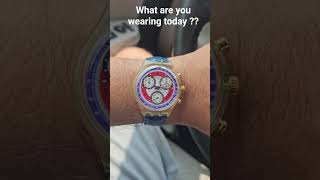 wearing my vintage swatch #watchflipper #swatch #chronograph #GT