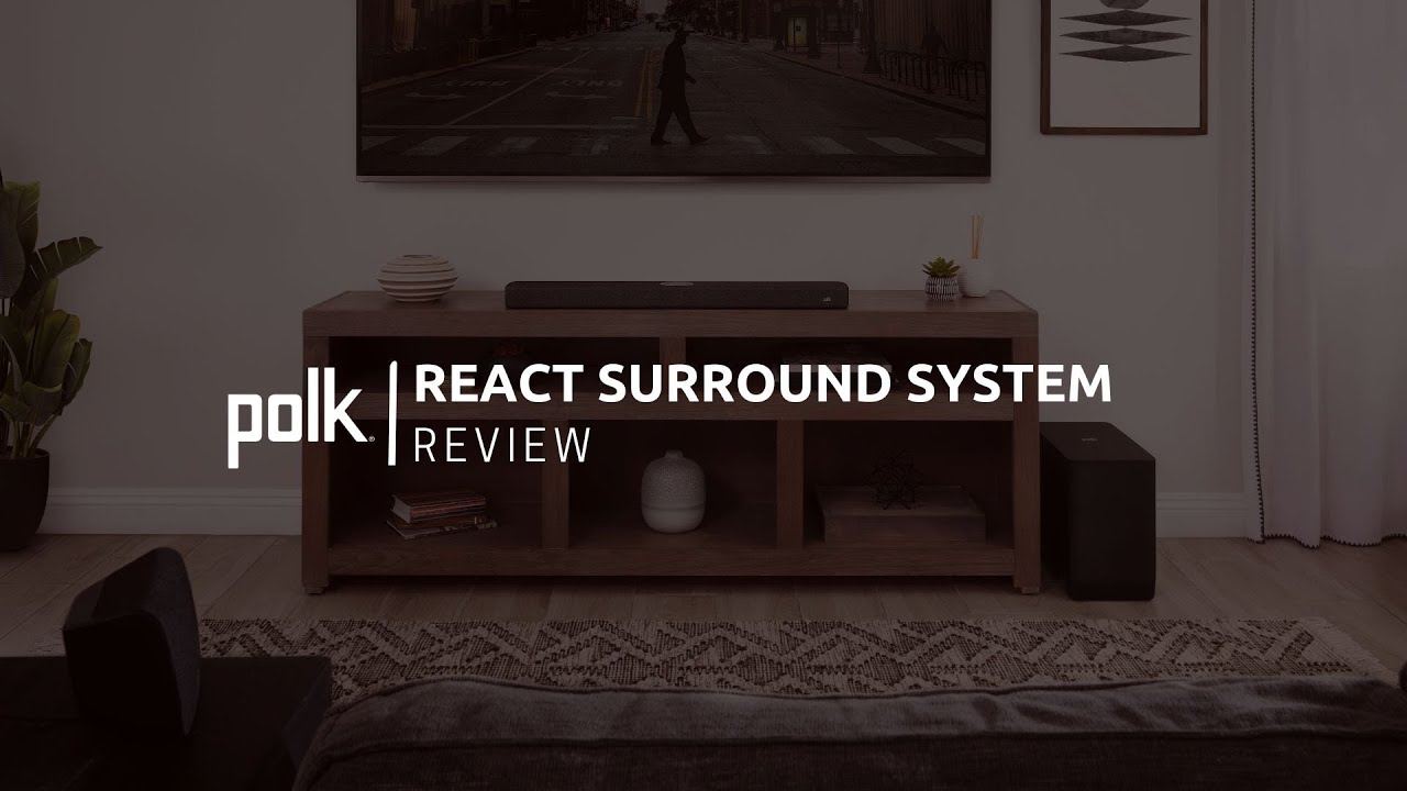 Polk React Home Theater Sound Bar System with Alexa BuiltIn YouTube