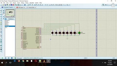 How to make runing led with bascom avr(cara membuat rangkaian lampu berjalan menggunakan bascom)