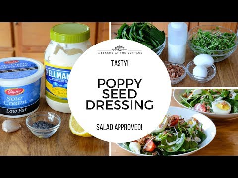 1-Minute Video! Tasty POPPY SEED DRESSING recipe!