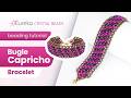 Bugle Capricho Bracelet Free Beading Tutorial 🌺 W/ Pearls, Firepolish, Bicones or Rondelles!
