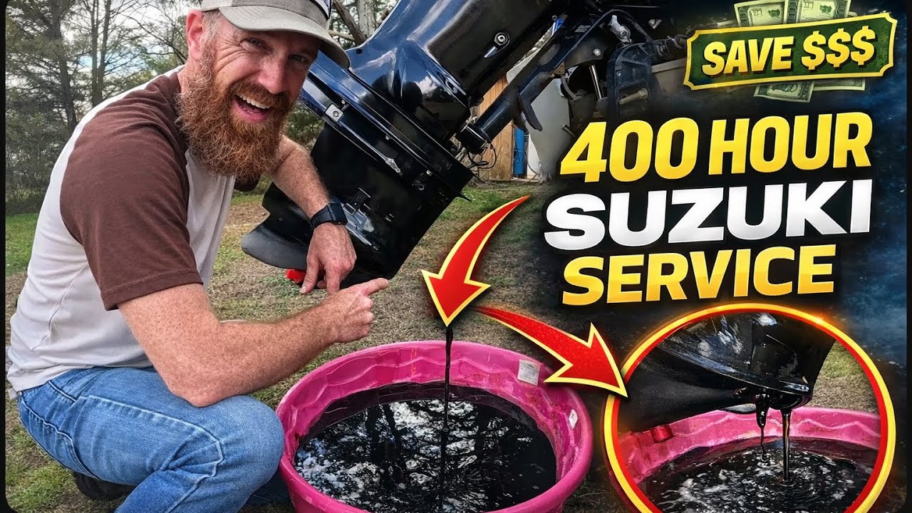 #DIY 200 & 400 hour Suzuki DF150/ /DF2175/ DF200 Oil, Filter, & Lower Unit Gear Change #SaveMoney