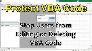 Lock VBA Code: Prevent Viewing, Editing, or Deleting