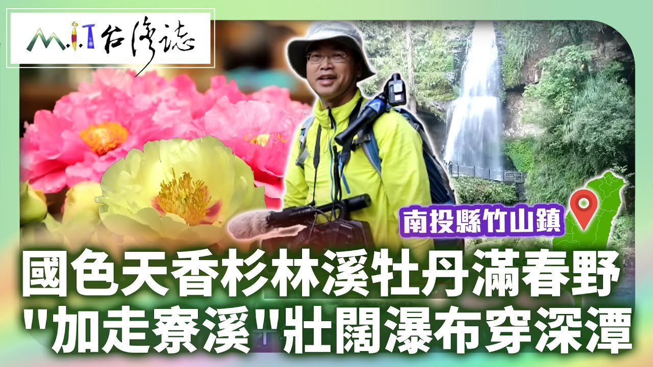 國色天香杉林溪牡丹花開滿春野 秘境「加走寮溪」壯闊瀑布穿深潭 ｜ 南投縣竹山鎮 麥覺明【@ctvmit870集】​