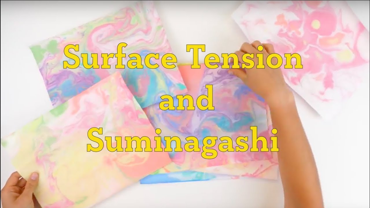 Surface Tension and Suminagashi