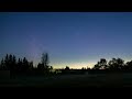 Полярное сияние во время астросумерек в середине ночи 09.05.2023