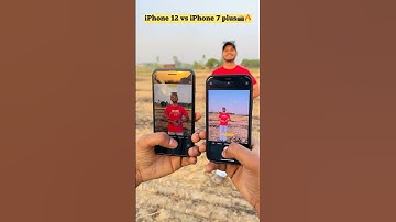 iPhone 12 vs 7 plus camera comparison 🔥| #devhr71 #shorts #youtubeshorts #trending