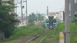 JR五能線　鰺ケ沢行き【GV-E400系・822D】　2022.06.19