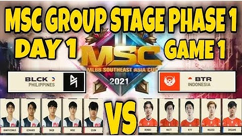 BLACKLIST VS BIGETRON ALPHA GAME 1 /BO3/ | MSC GROUP STAGE PHASE 1 DAY 1 | MOBILE LEGANDS BANG BANG