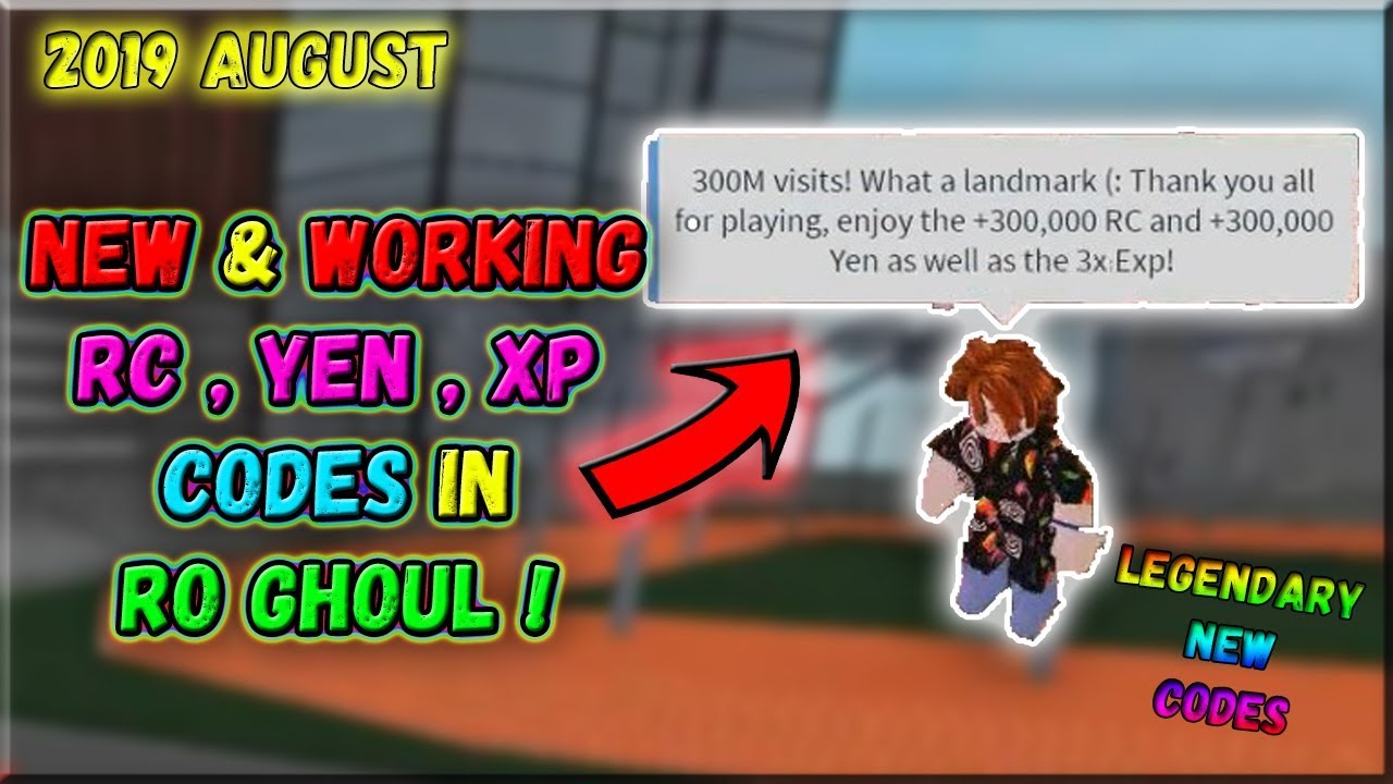 Working Ro Ghoul New Codes Rc Yen Exp Codes August 2019 Youtube - roblox ro ghoul codes 2020 july