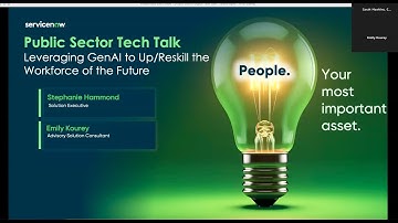 U.S. Public Sector Tech Talk: Leveraging GenAI to Up/Reskill for the Workforce of the Future