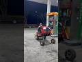 Squatted lawnmower takes over streets …