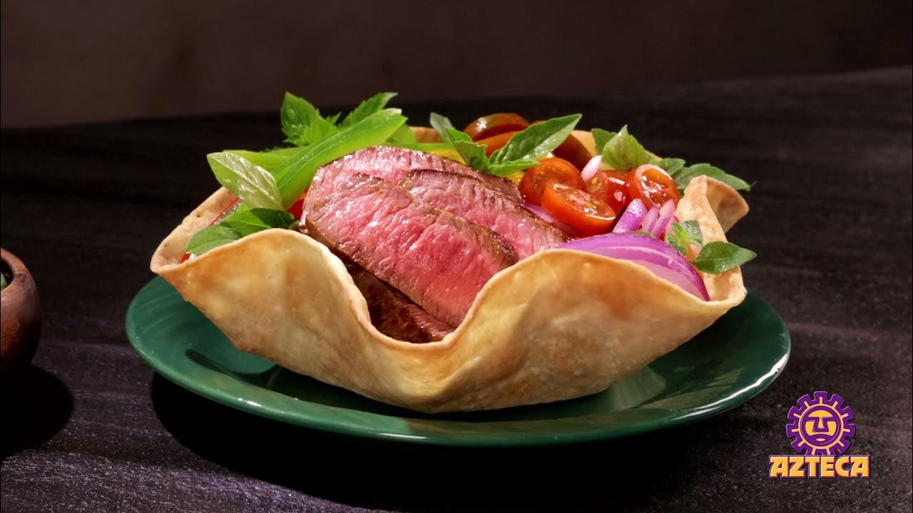 Azteca Taco Salad Shells 3 YouTube