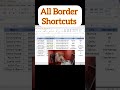 Add All Borders in 1 Second 🔥 | Alt H B A Excel Shortcut | @DecodewithDiksha8 | #exceltutorial