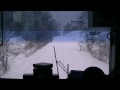 豪雪の「北アルプス雪見列車」前面展望　2017年1月14日