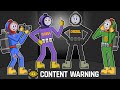 Thomas VS Content Warning | Robot Trains Animation #soloanimation