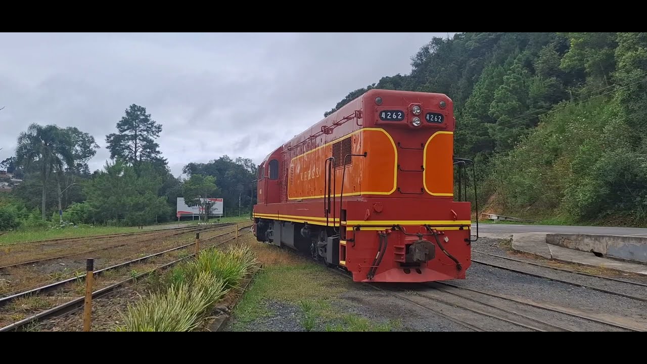 Manobras na ABPF de rio negrinho, G12 4262 VFRGS encostando vagões na área coberta do pátio 22/02/26