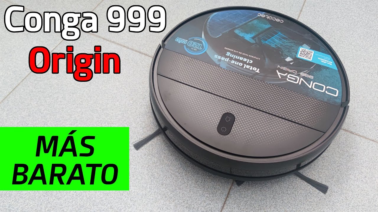 Conga 999 Origin ✓ Como funciona robot aspirador MÁS BARATO 💰 Opiniones &  Análisis 