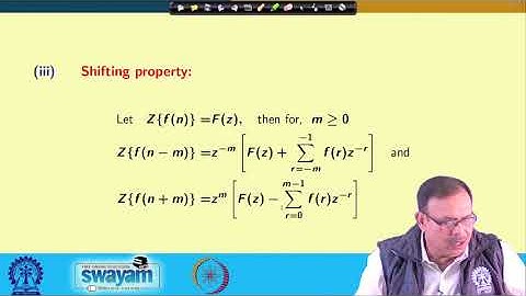 Lecture 59: Properties of Z-Transform