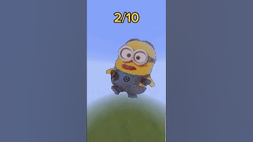 Rate Pixel Art with minions Character from 1 to 10 😉 #minecraft