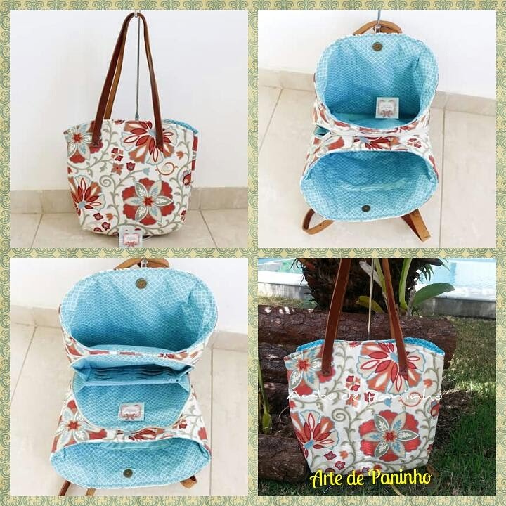 Passo a passo bolsa de tecido com zíper e divisoria e moldes Clearance