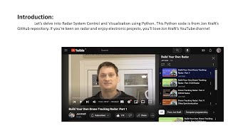 Radar System Control and Visualization with Python