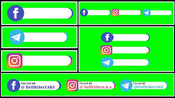 How to create lower third in Kinemaster | green screen | template | Social media logo | lower third
