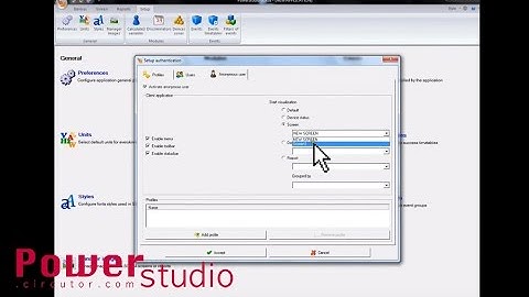 How to create PowerStudio Scada users?